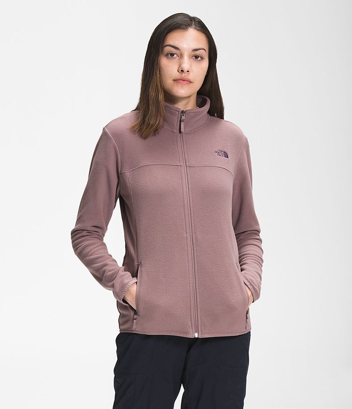 Chaqueta Softshell The North Face Mujer Moradas Claro Tka Glacier Full Zip 65712NHAG